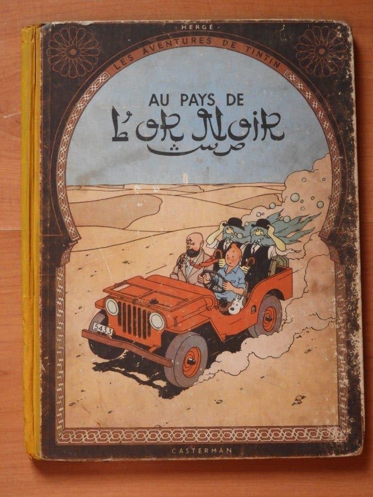 Tintin au pays de l'Or Noir / 1950, Livres, Une BD, Enlèvement ou Envoi, Utilisé, HERGE