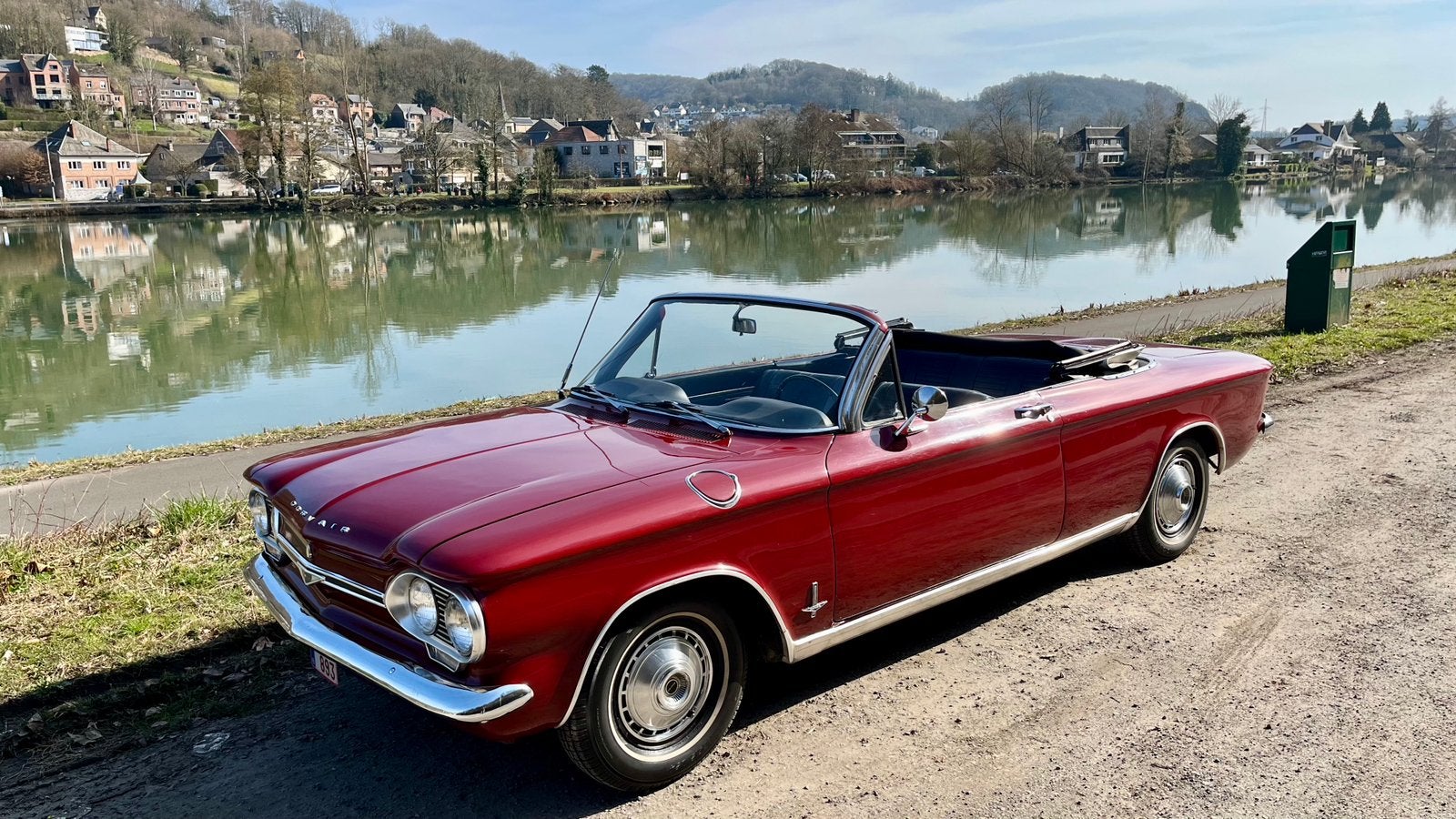 Rare et belle Chevrolet Corvair Monza décapotable, Auto's, Automaat, 4 zetels, Achterwielaandrijving, Zwart