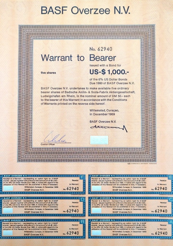 BASF Overzee N.V. 1969, Ophalen of Verzenden, 1970 tot heden, Overige typen