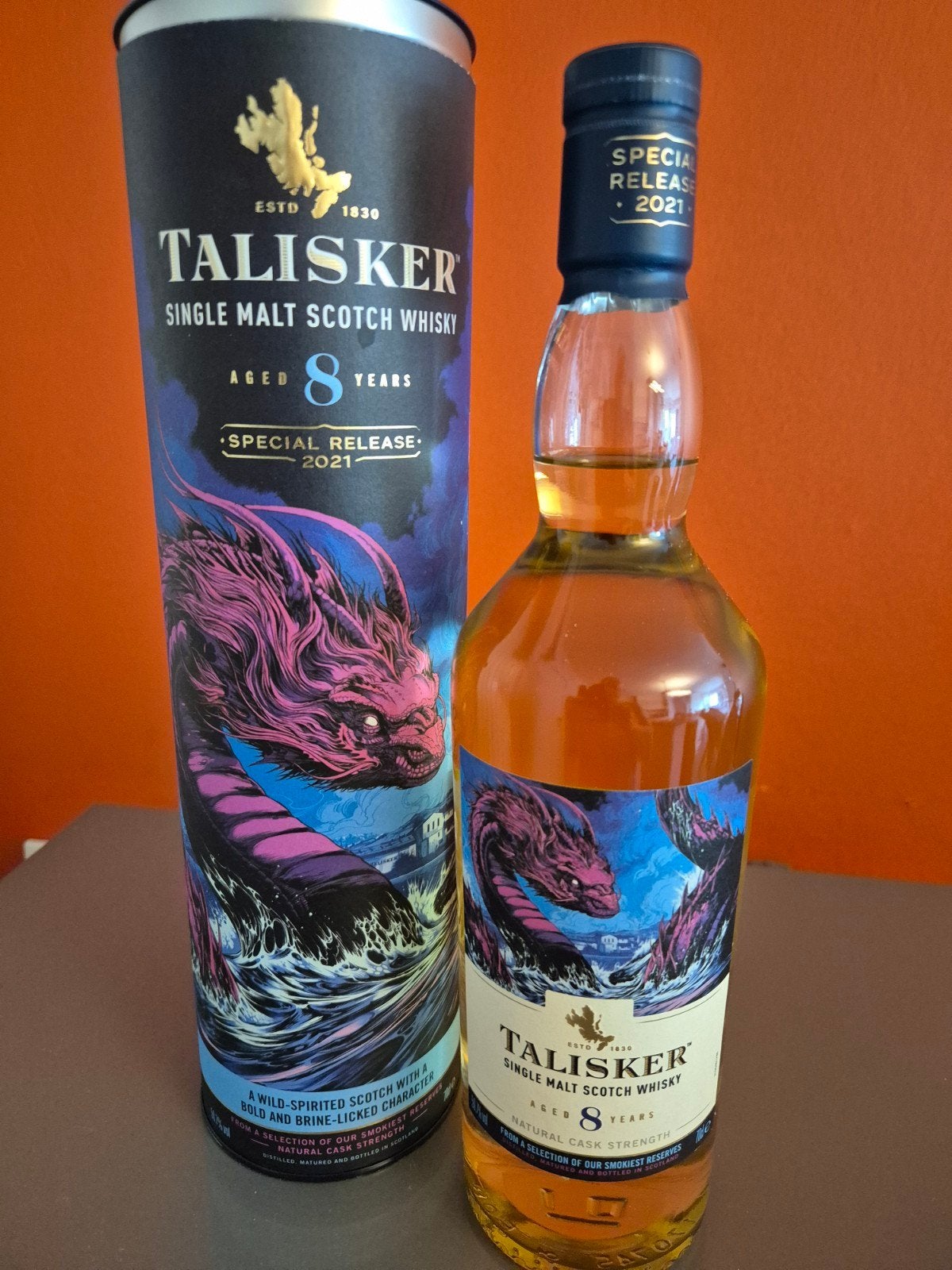 Whisky Talisker, Enlèvement