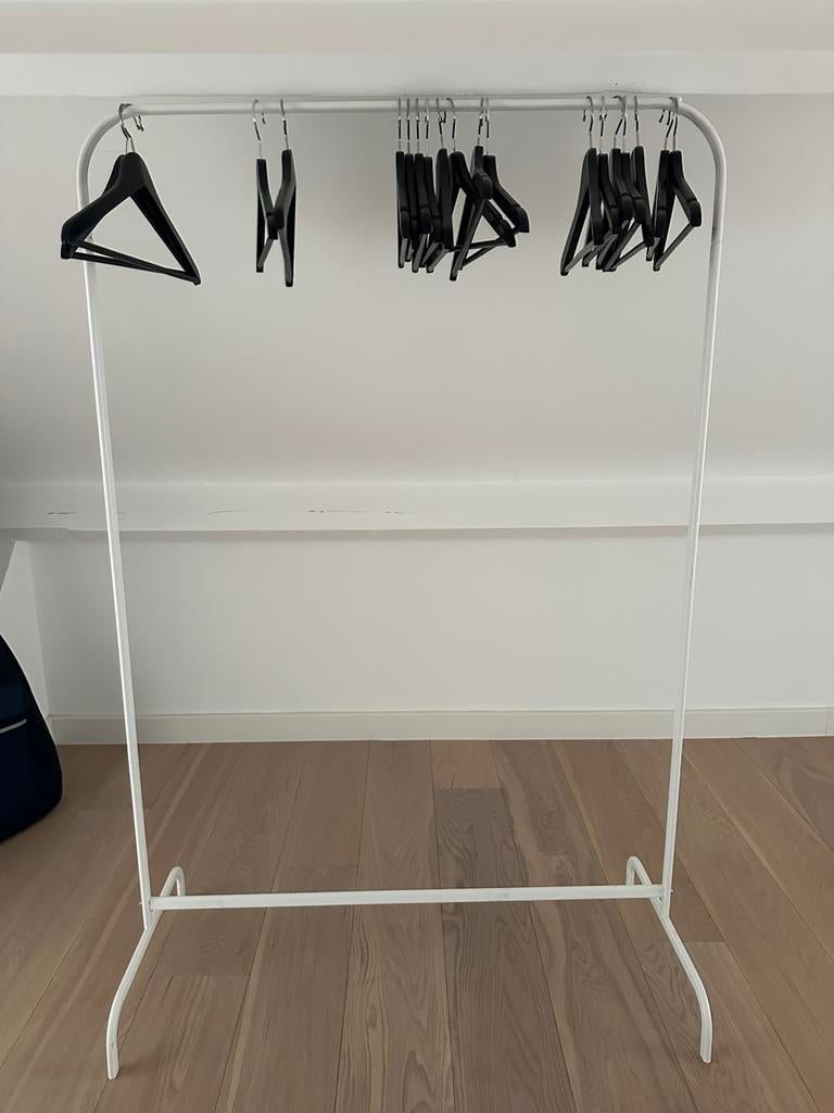 Kledingrek, wit, 99x152 cm, Kleding | Dames, Kledingrekken, Ophalen, Zo goed als nieuw