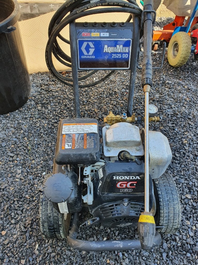 Graco aquamax 2525 dd prof, hogedrukreiniger 180bar met hond, Tuin en Terras, Ophalen, Met autostop en -start, Zo goed als nieuw