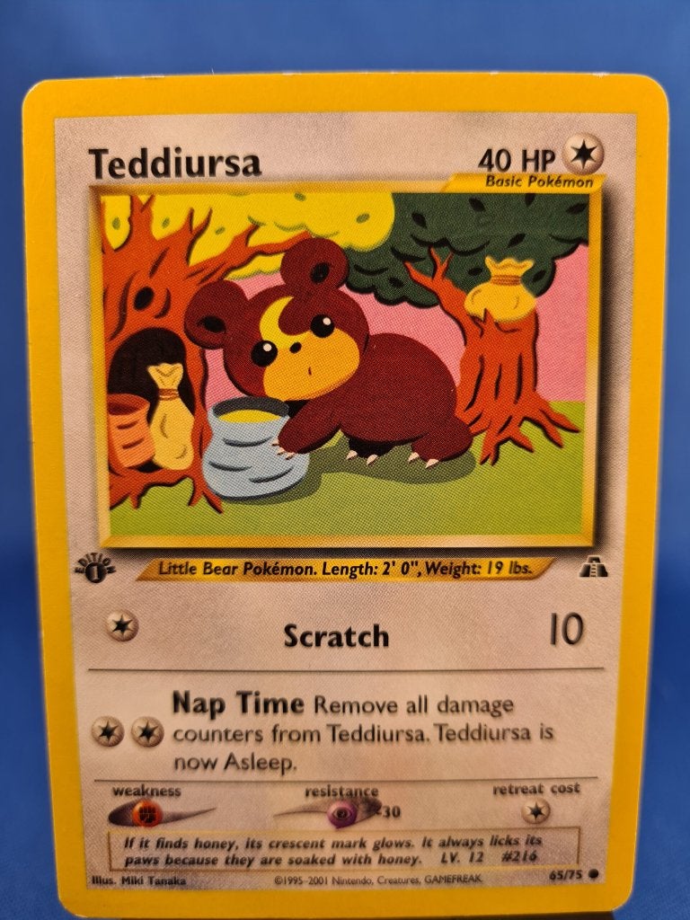 Teddiursa 65/75 - Neo Discovery (1st edition), Hobby & Loisirs créatifs, Envoi, Utilisé