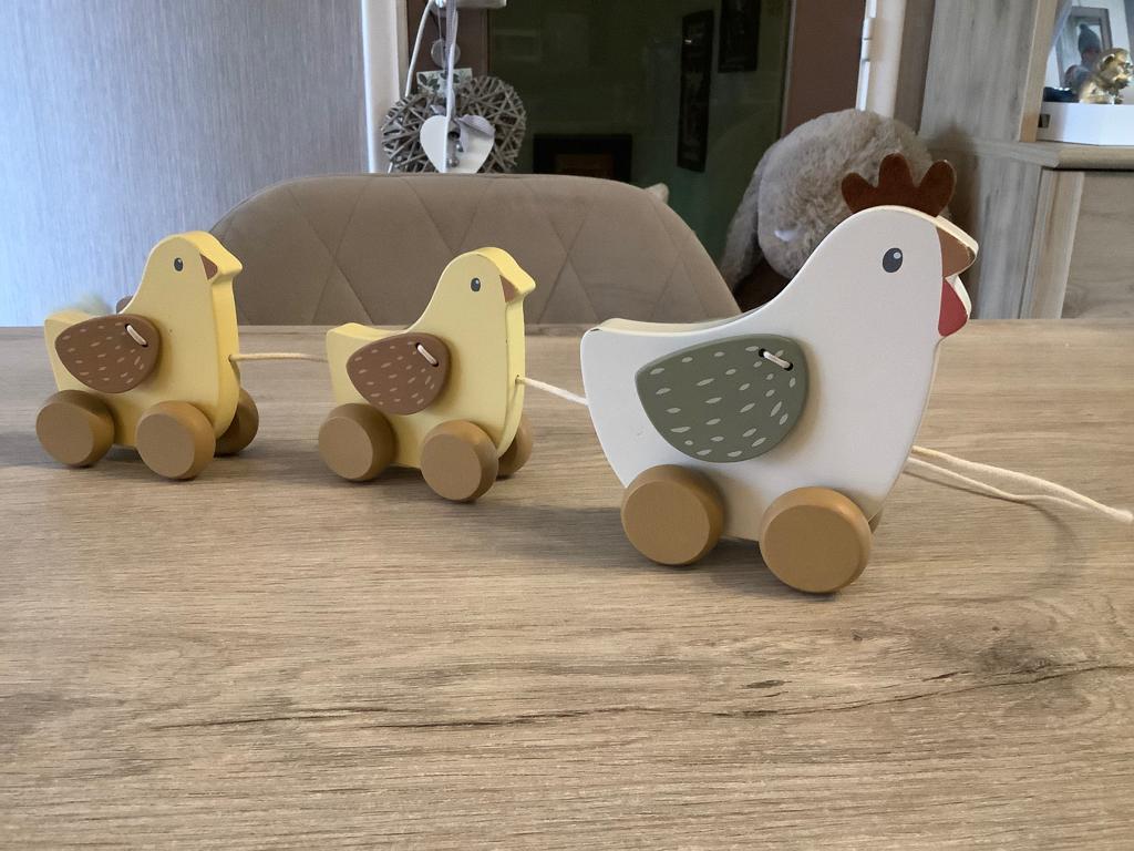 Little Dutch houten Kippen trekdier, Kinderen en Baby's, Speelgoed | Houten speelgoed, Ophalen of Verzenden, Zo goed als nieuw