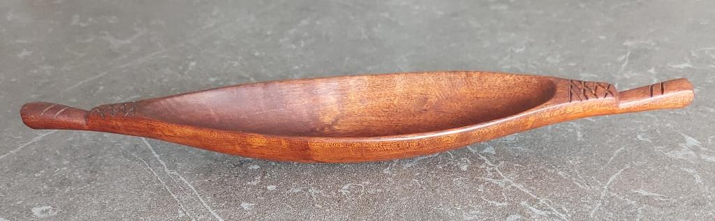 Pirogue artisanal en bois  décoratif du Sénégal, Antiek en Kunst, Kunst | Beelden en Houtsnijwerken, Ophalen of Verzenden, Hout