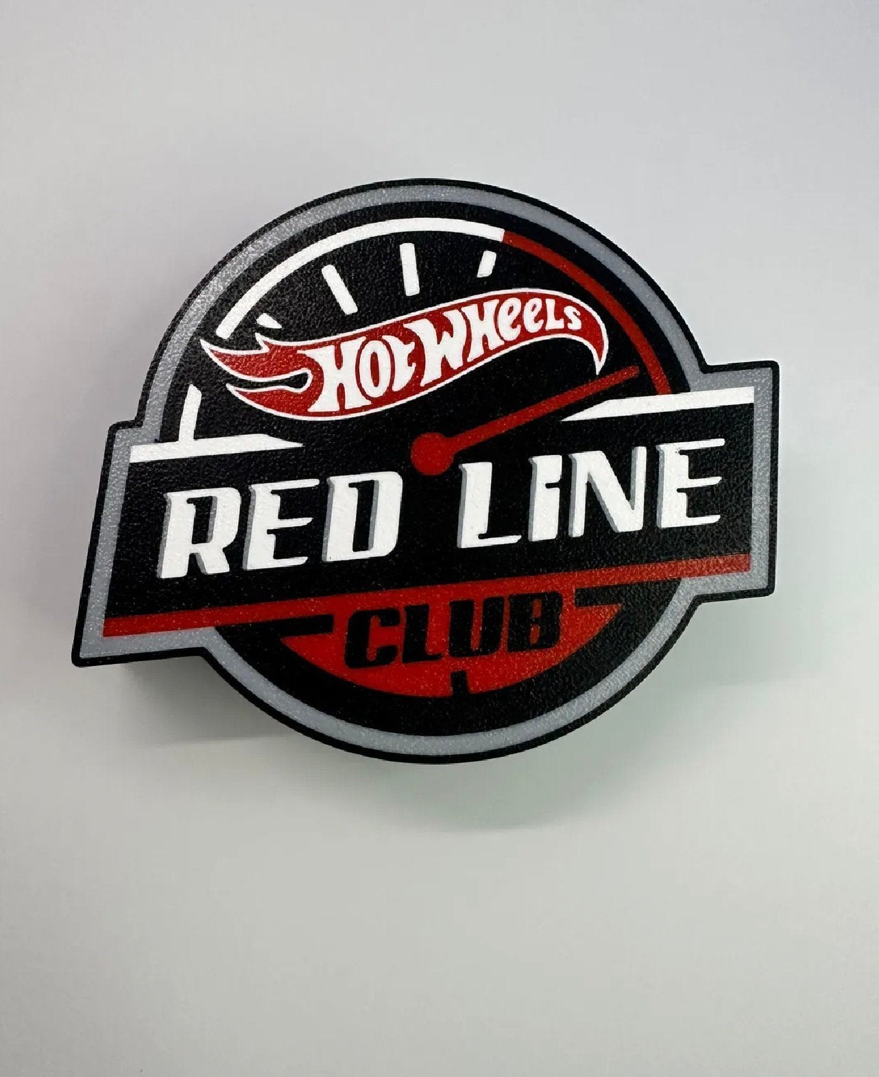 Hot Wheel Red Line Club, 25 x 20 cm, Verzenden, Nieuw, Reclamebord