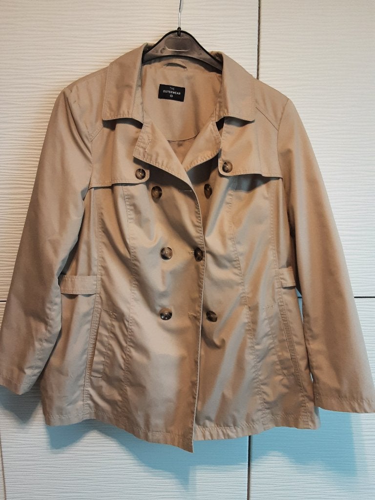 Dames regenjas, Ophalen of Verzenden, Zo goed als nieuw, Maat 46/48 (XL) of groter, Beige