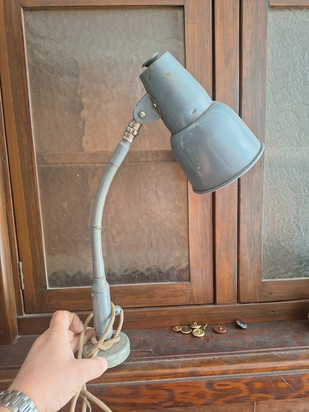rare lampe magnétique industrielle vintage 50/60 a restaurer, Enlèvement ou Envoi