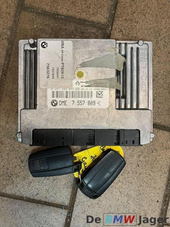 DME module + sleutel BMW 1serie E87 7557809 N45, Auto-onderdelen, Gebruikt, Ophalen of Verzenden, BMW