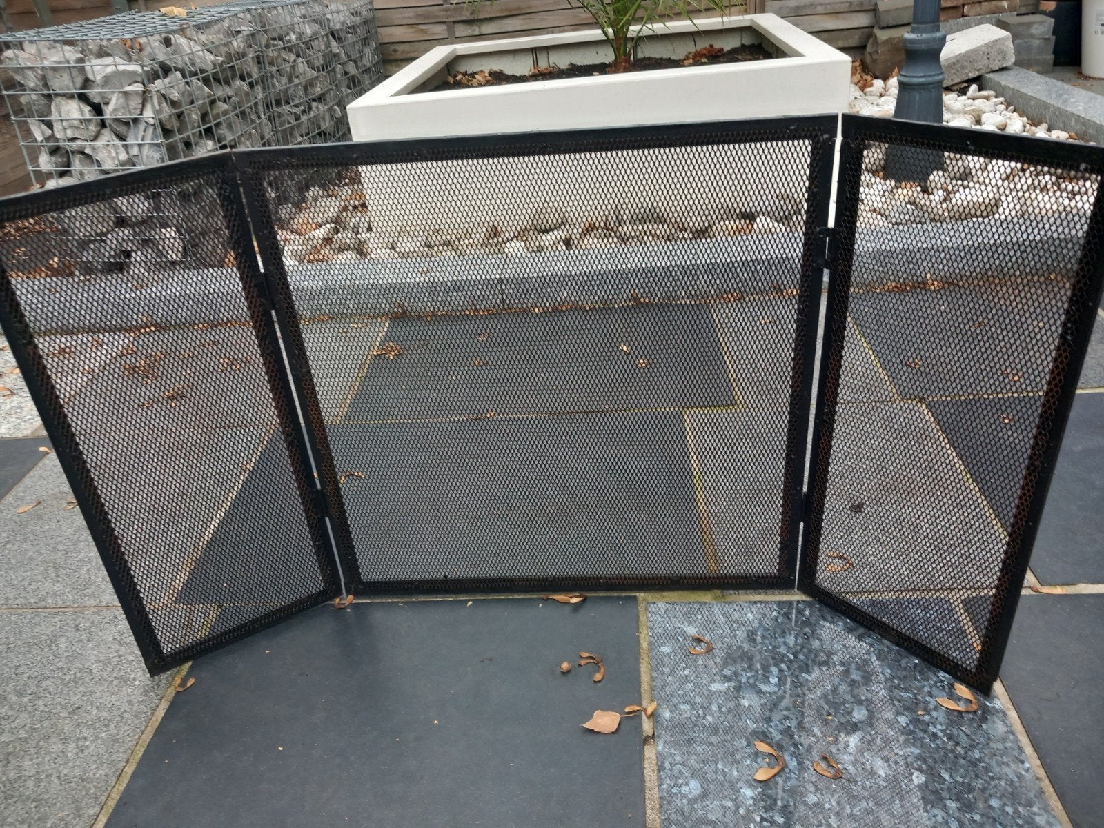 metalen haardscherm 97 cm lang opvoudbaar, Ophalen of Verzenden