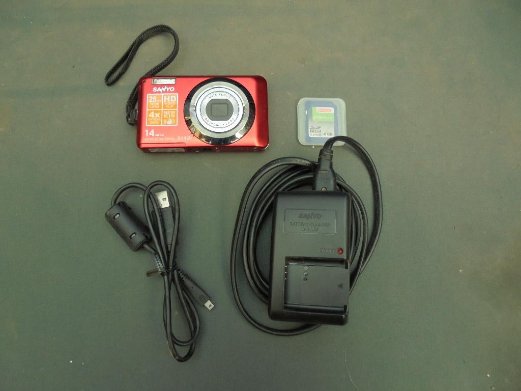 Sanyo x1420, Audio, Tv en Foto, Fotocamera's Digitaal, 14 Megapixel, Compact, Ophalen of Verzenden, Zo goed als nieuw