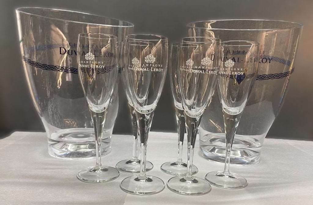 set champagneglazen met ijsemmers, Ophalen of Verzenden, Zo goed als nieuw, Overige typen