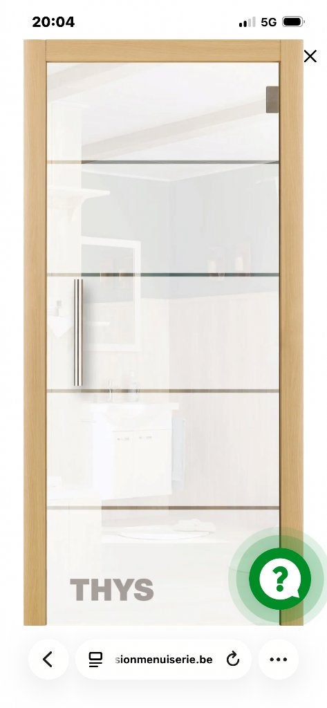 Lot de 2 Portes en verre opaque neuve, Maison & Meubles, Enlèvement, Neuf