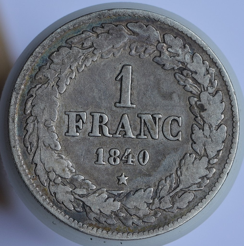 1 franc argent 1840 , Léopold 1er, Monnaie en vrac, Argent, Argent, Envoi