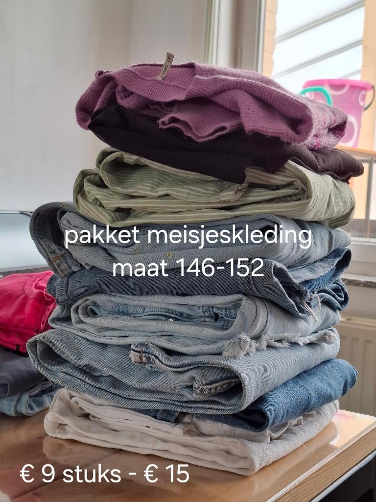 Kinderkledij meisjes, Ophalen, Gebruikt, Maat 152