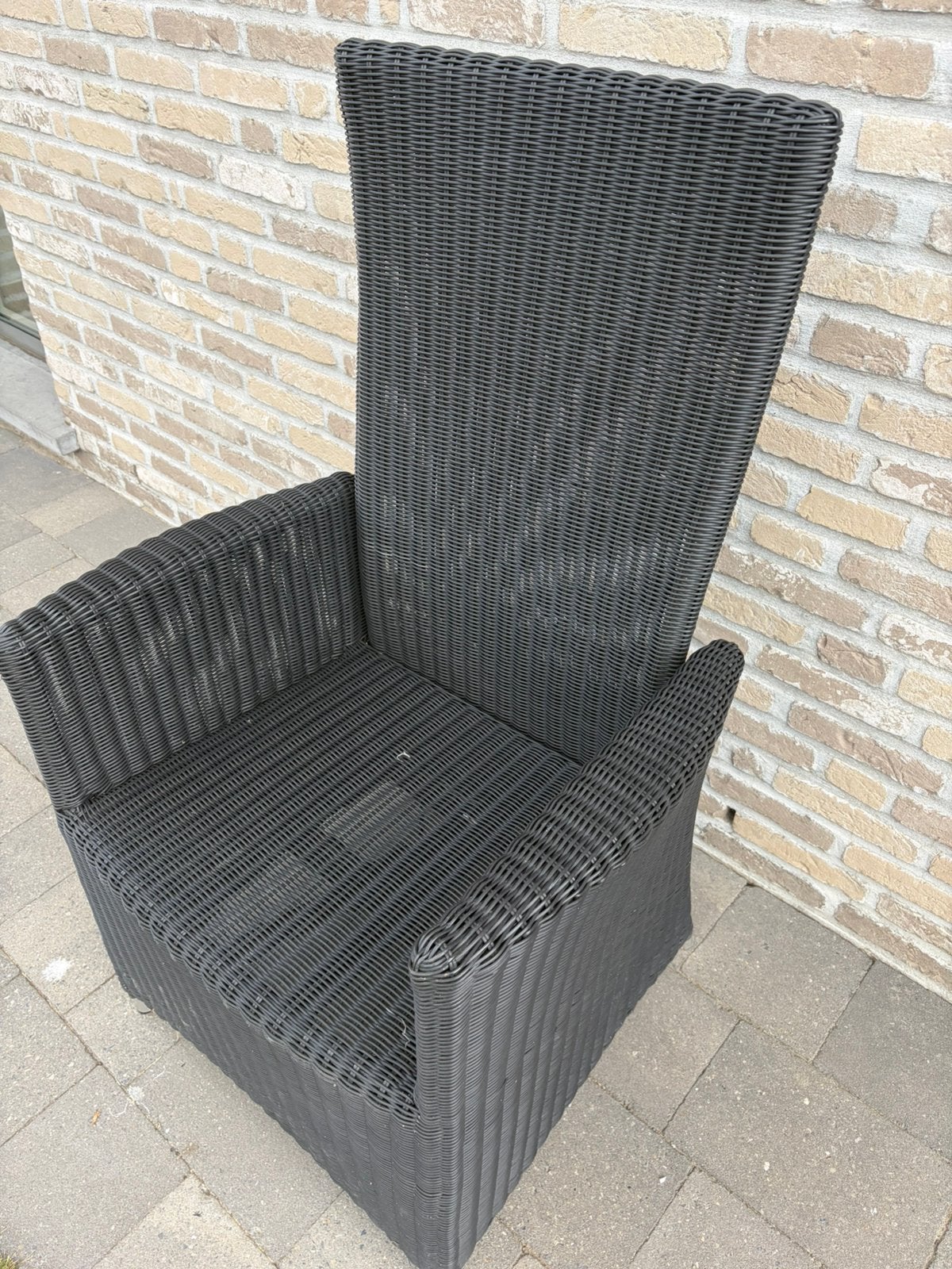 Tuinstoelen met verstelbare rugleuning, Ophalen, Gebruikt, Wicker, Verstelbaar