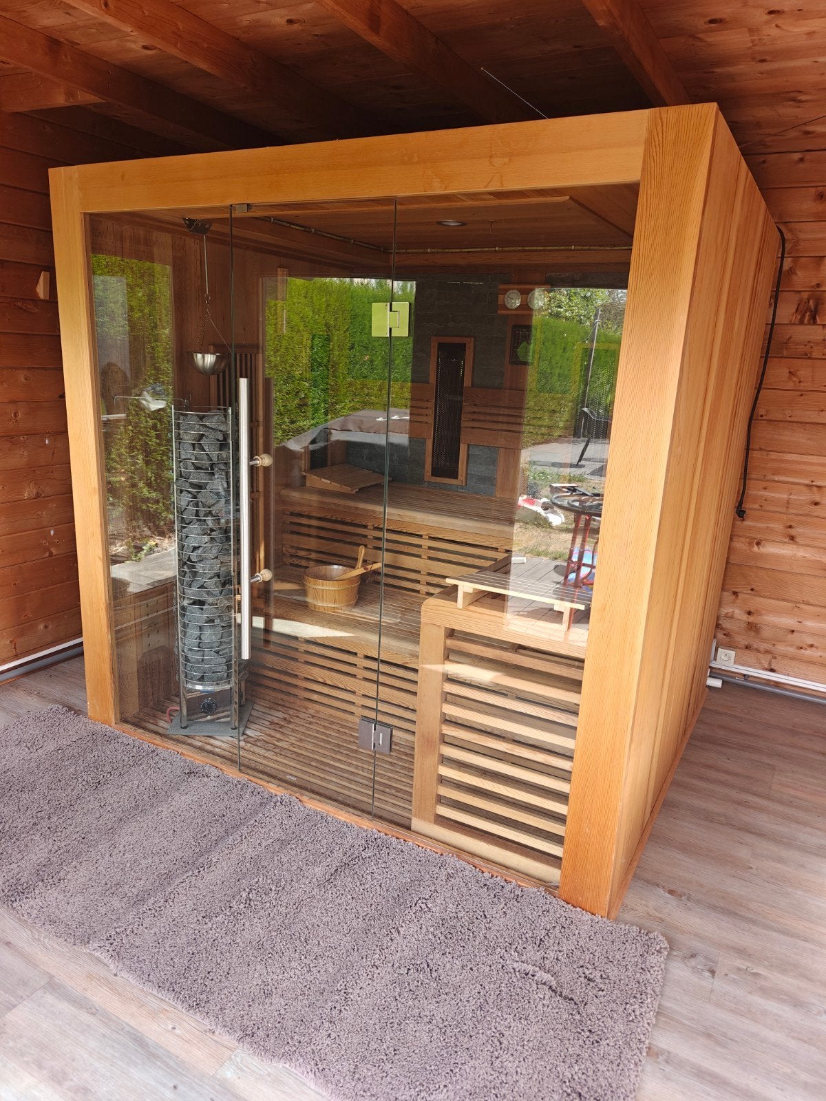 Combi sauna (Fins en infrarood), Ophalen, Infrarood