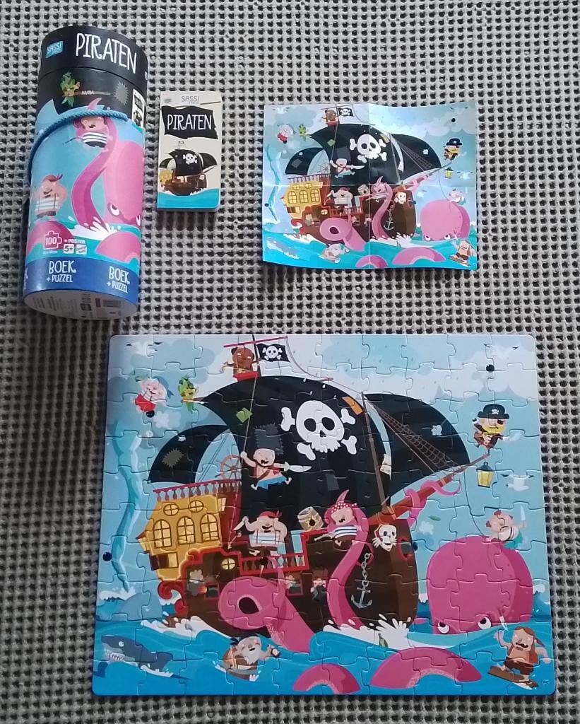 Puzzel piraten 100 stukjes Sassi junior, Kinderen en Baby's, Speelgoed | Kinderpuzzels, Ophalen of Verzenden, Meer dan 50 stukjes
