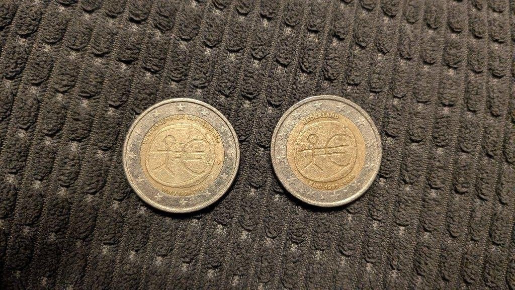 Stickman 2 euro munt, Postzegels en Munten, Munten | Europa | Euromunten, Zilver, België, Ophalen of Verzenden, 5 euro
