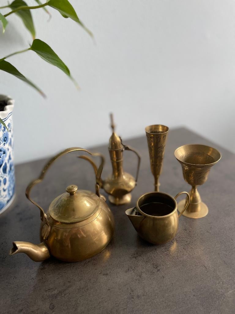 Vintage messing voorwerpen, Antiek en Kunst, Antiek | Brons en Koper, Ophalen, Koper