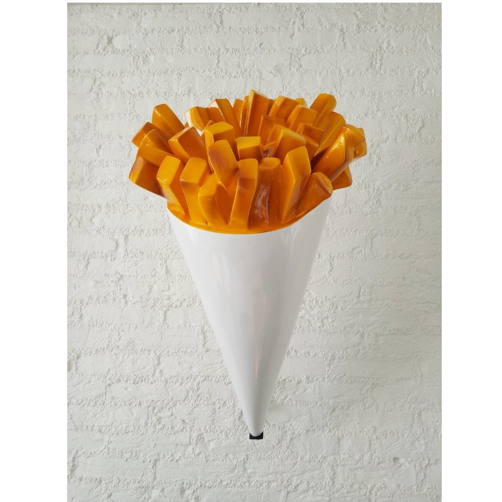 Patatzak 75 cm - frietzak polyester met muurbeugel, Ophalen, Nieuw