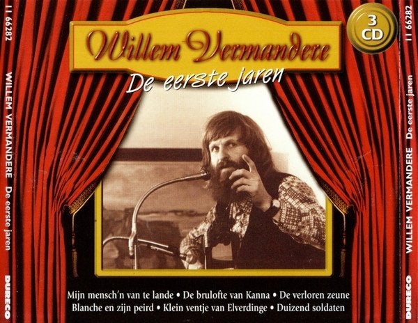 WILLEM VERMANDERE – De Eerste Jaren (3 x CD Box Belpop/Folk, Ophalen of Verzenden, Folk
