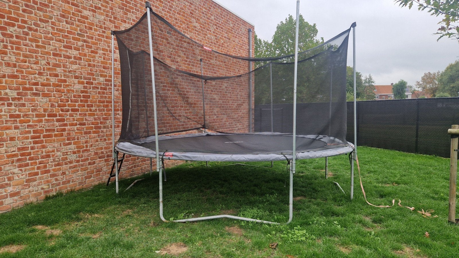 BERG trampoline met veiligheidsnet en ladder – grote uitvoer, Ophalen, Gebruikt