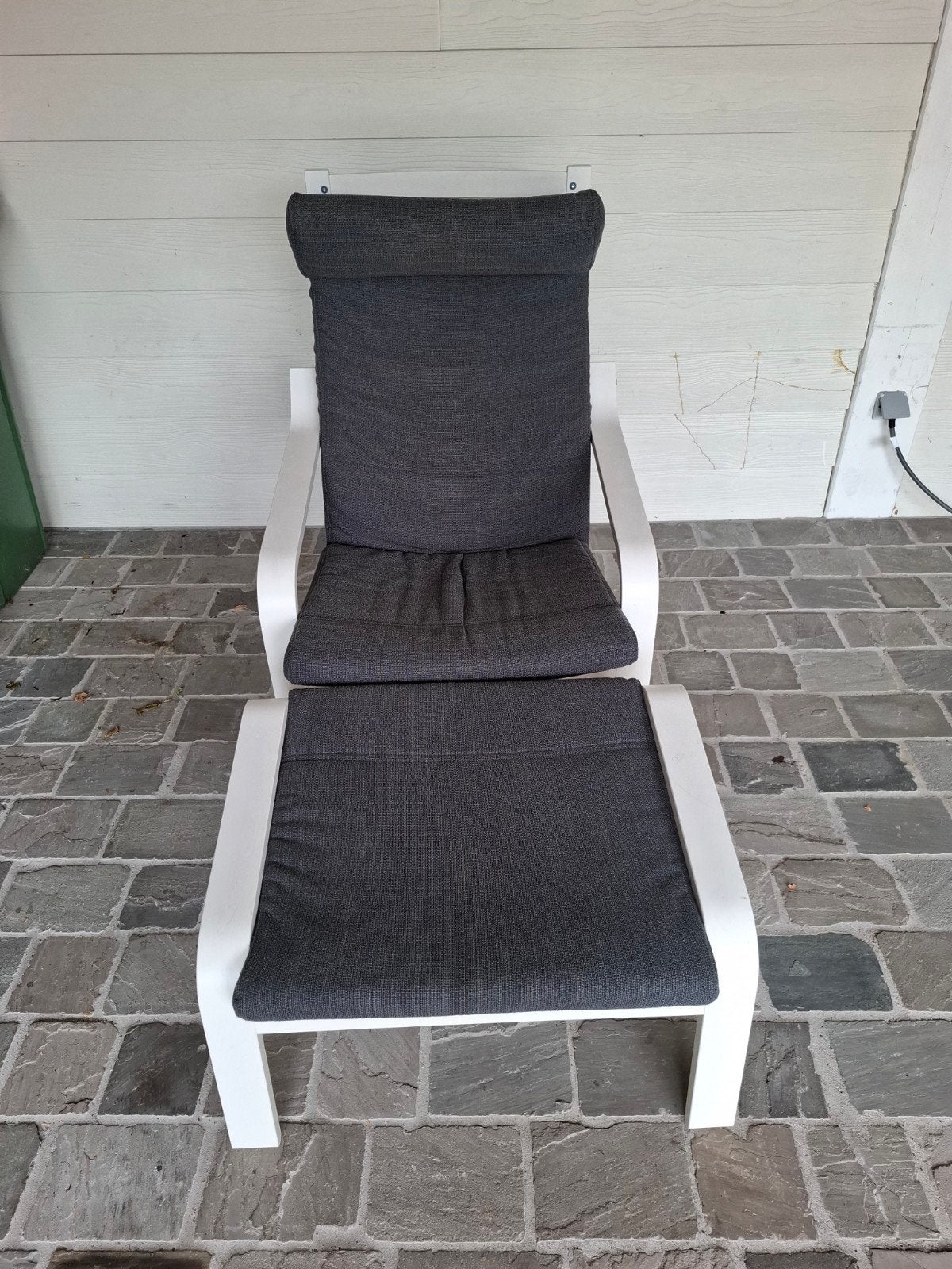 Fauteuil inclinable en bois avec coussin. Prix fixe 50€, Maison & Meubles, Fauteuils, Enlèvement, Comme neuf, Bois