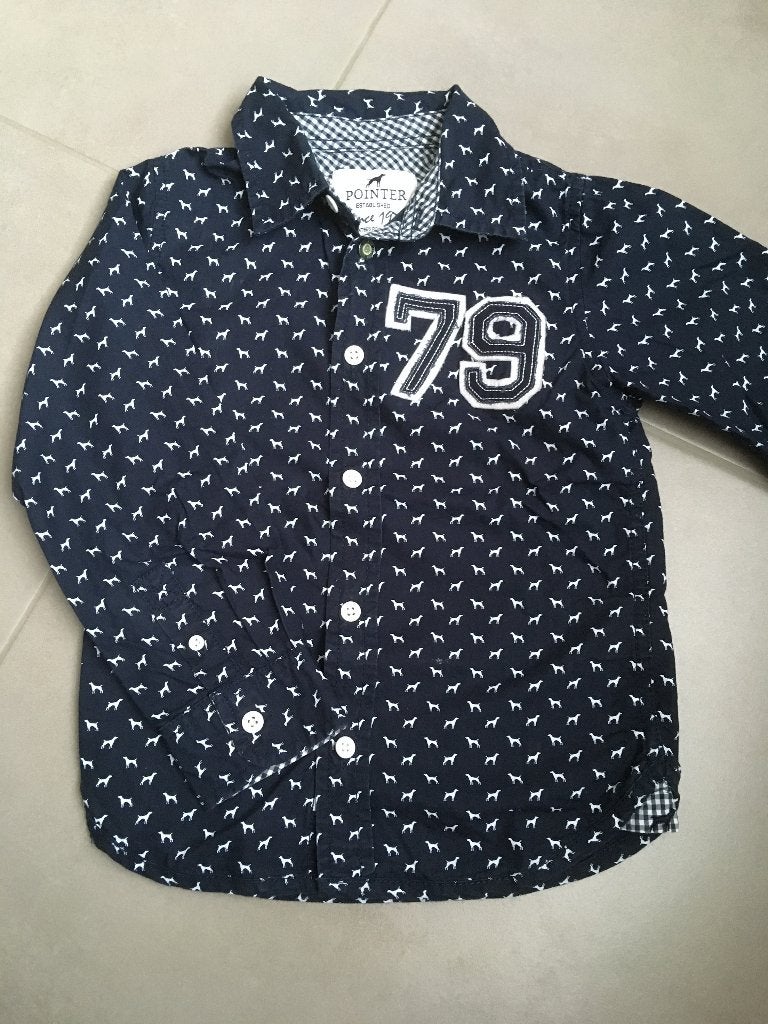 hemd maat 110, Kinderen en Baby's, Kinderkleding | Maat 110, Ophalen of Verzenden, Zo goed als nieuw, Jongen