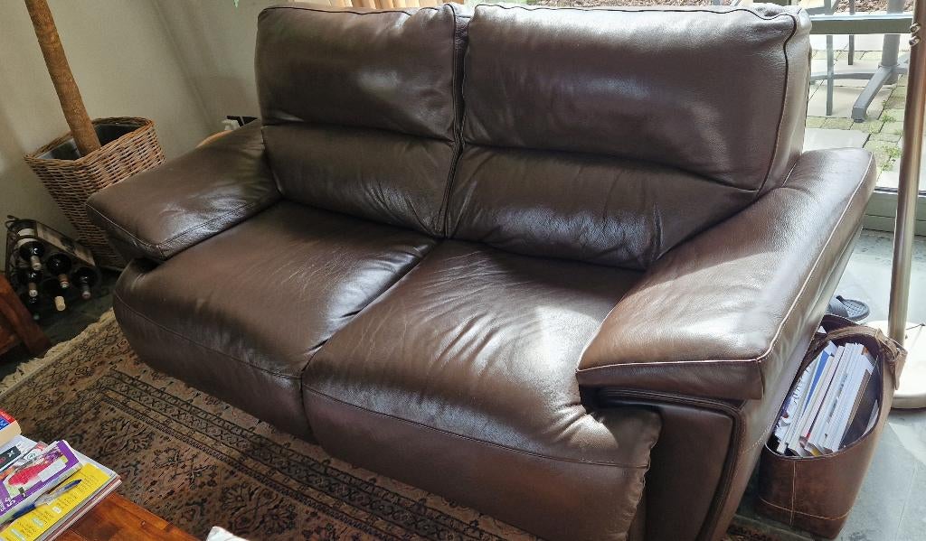 Salon Leder GRATIS, Enlèvement, Utilisé, Cuir