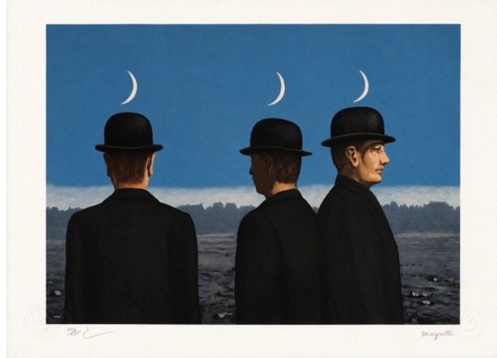 Litho originale de Magritte - Les mystères de l'horizon, Antiquités & Art, Art | Lithographies & Sérigraphies, Avec certificat d'authenticité