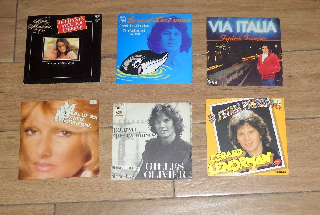 45 Tours - Lenorman, François, Mouskouri etc., Cd's en Dvd's, Vinyl | Overige Vinyl, Ophalen of Verzenden