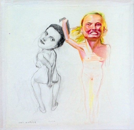 Pat Andrea - "Tekening Duo 9", Envoi, Dessin, Signé