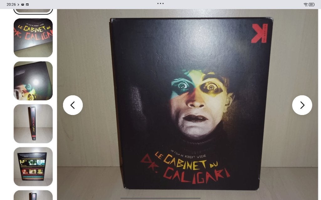 Le Cabinet du Docteur Caligari - Coffret Blu-ray 2 DVD rare, CD & DVD, Blu-ray, Enlèvement ou Envoi, Horreur, Film, Coffret