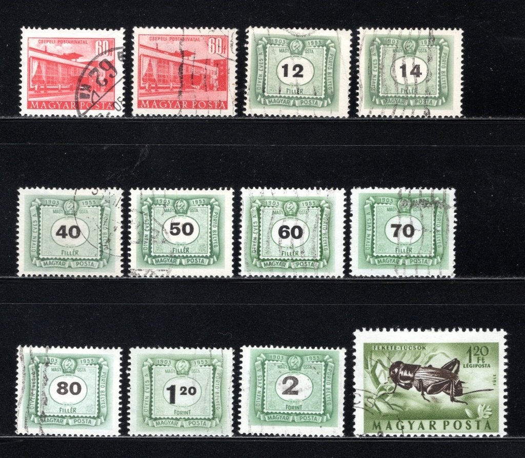 HONGARIJE Lot 1953 gestempeld, Postzegels en Munten, Postzegels | Europa | Hongarije, Verzenden, Gestempeld