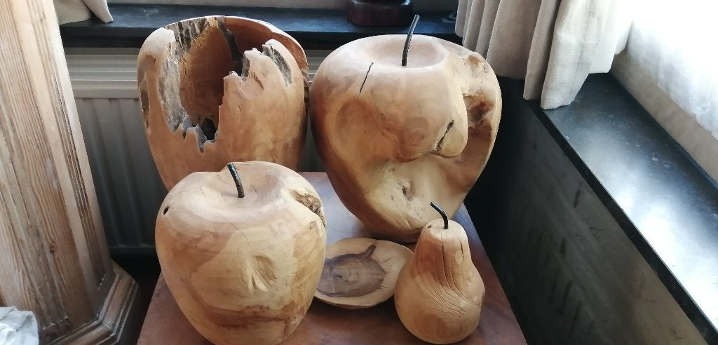 Houten decoratie stukken, Huis en Inrichting, Woonaccessoires | Overige, Ophalen, Zo goed als nieuw, Hout