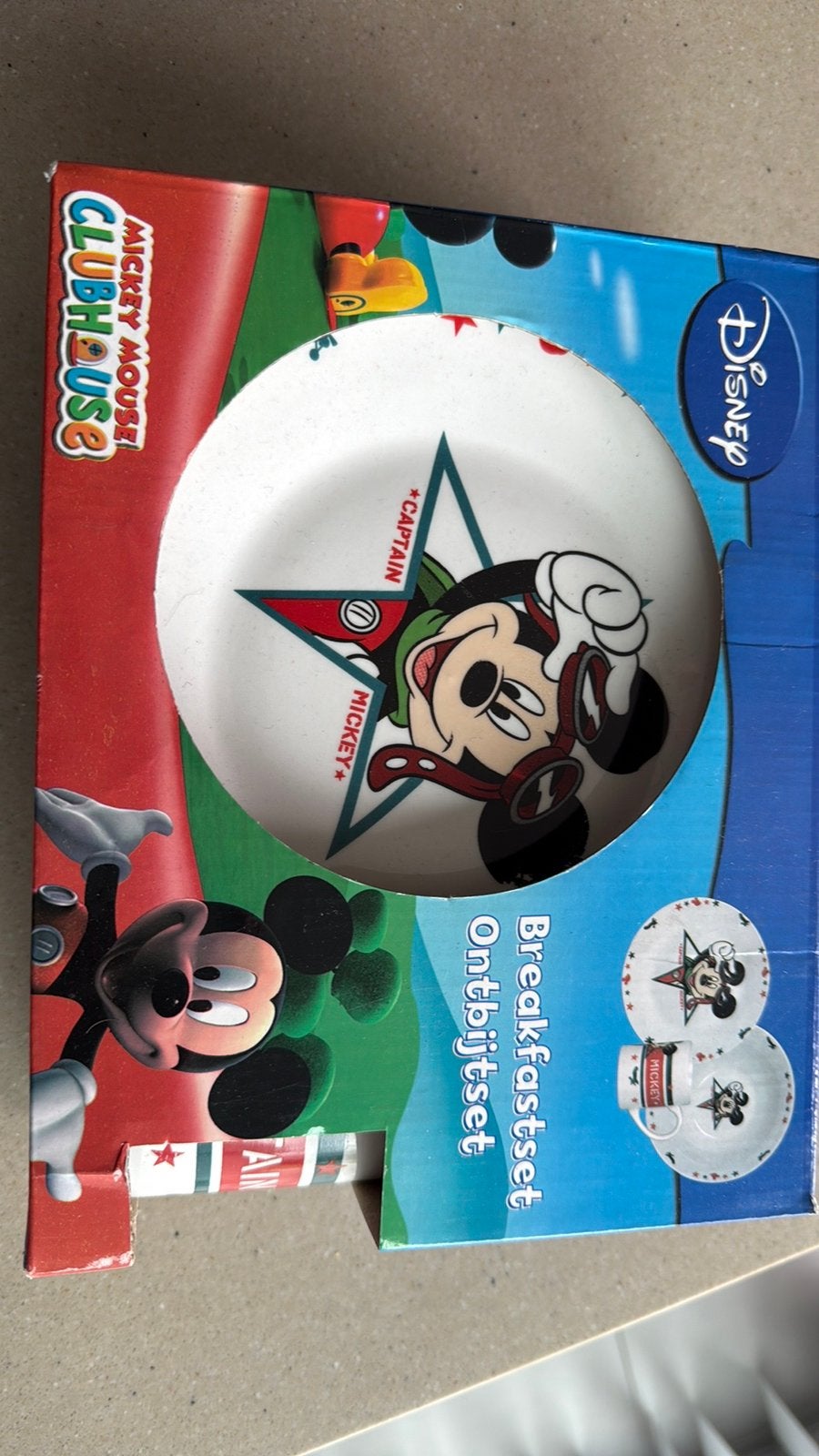 Ontbijtset. Mickey mouse, Ophalen of Verzenden, Zo goed als nieuw