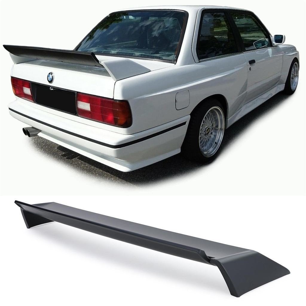 Evo Achterklep Spoiler Voor BMW E30 Mat Zwart, Verzenden