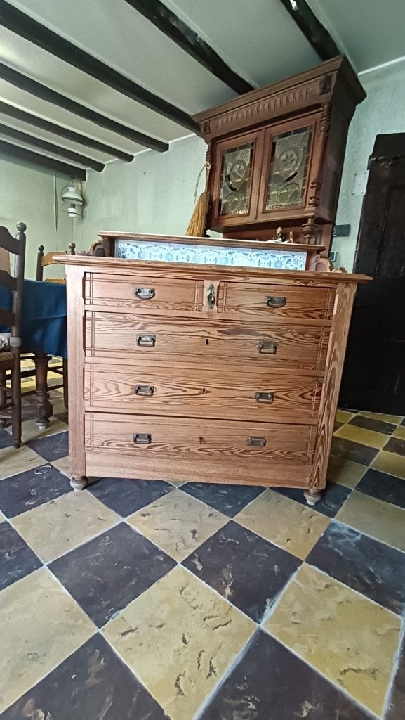 Kast commode ladekast, Antiek, 5 tiroirs ou plus, Moins de 100 cm, Enlèvement