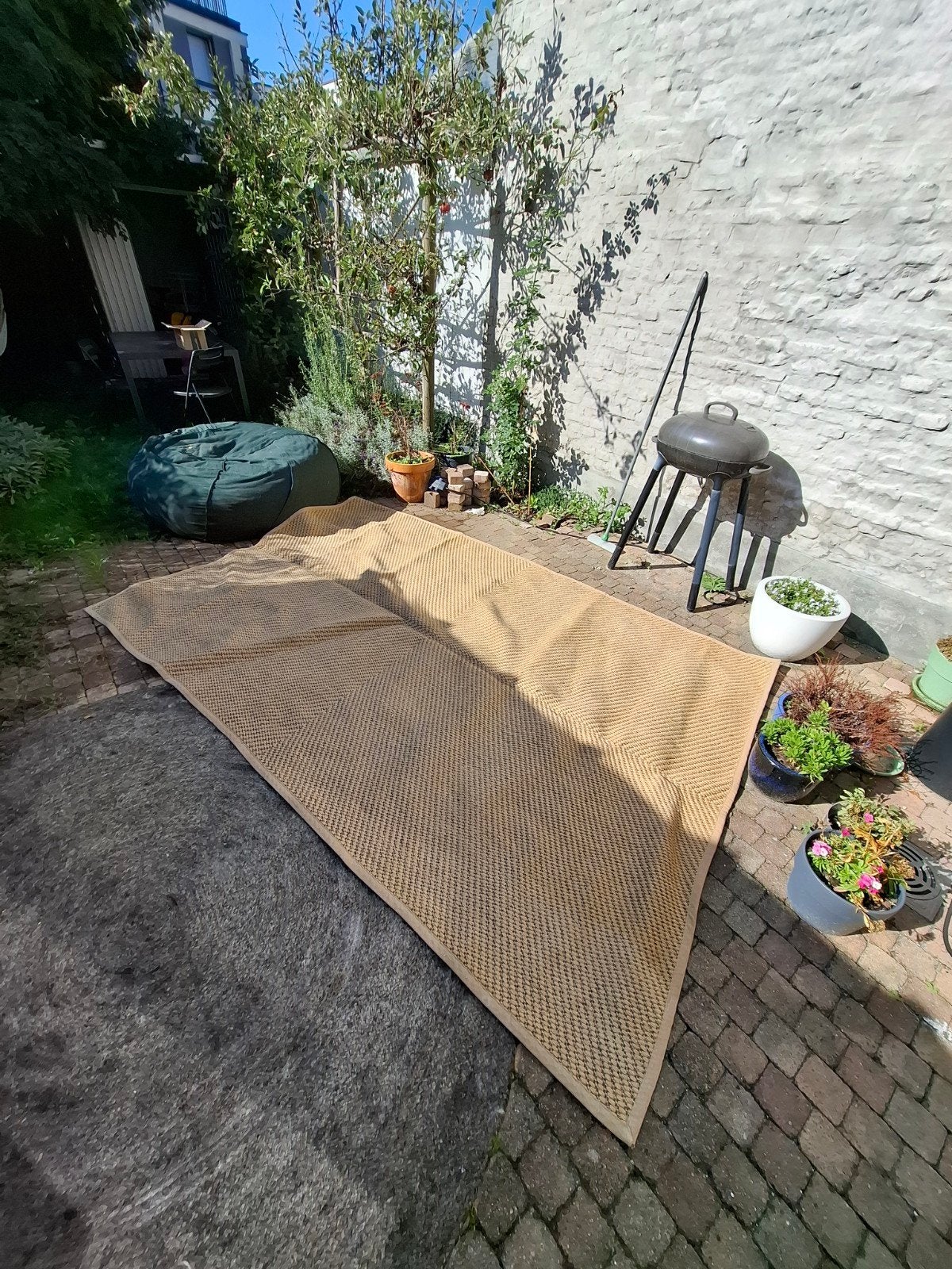 Groot sisal tapijt 200  250 cm – goede staat, Ophalen, Gebruikt, 200 cm of meer, 150 tot 200 cm
