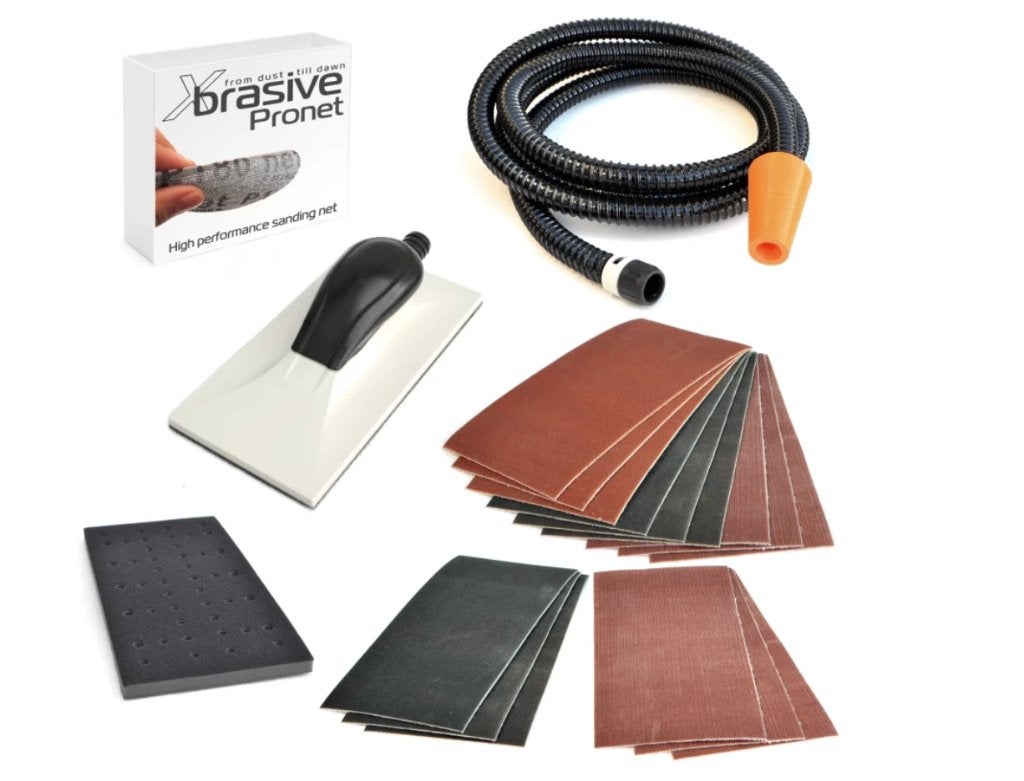 Handschuurblok set 115x230mm – handschuurhouder klittenband, Verzenden, Nieuw, Overige typen