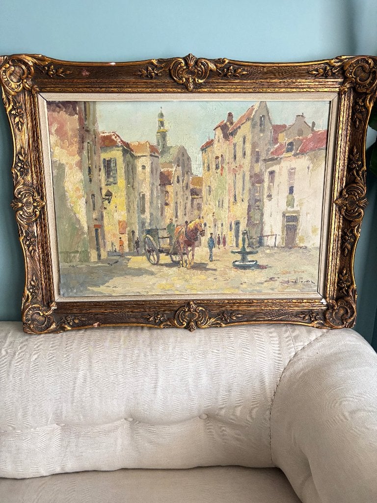 Peinture ancienne signée, Enlèvement