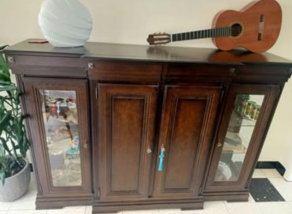 Meuble de rangement avec vitrine, Avec tiroir(s), 150 à 200 cm, Enlèvement, Utilisé