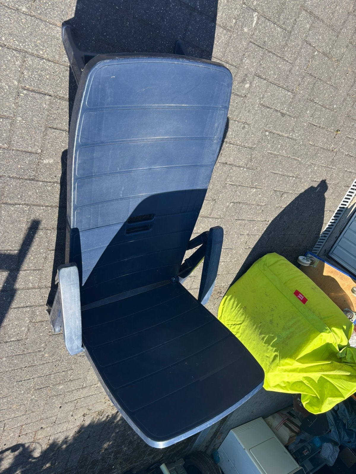 Blauwe ligstoel, Tuin en Terras, Ophalen, Gebruikt