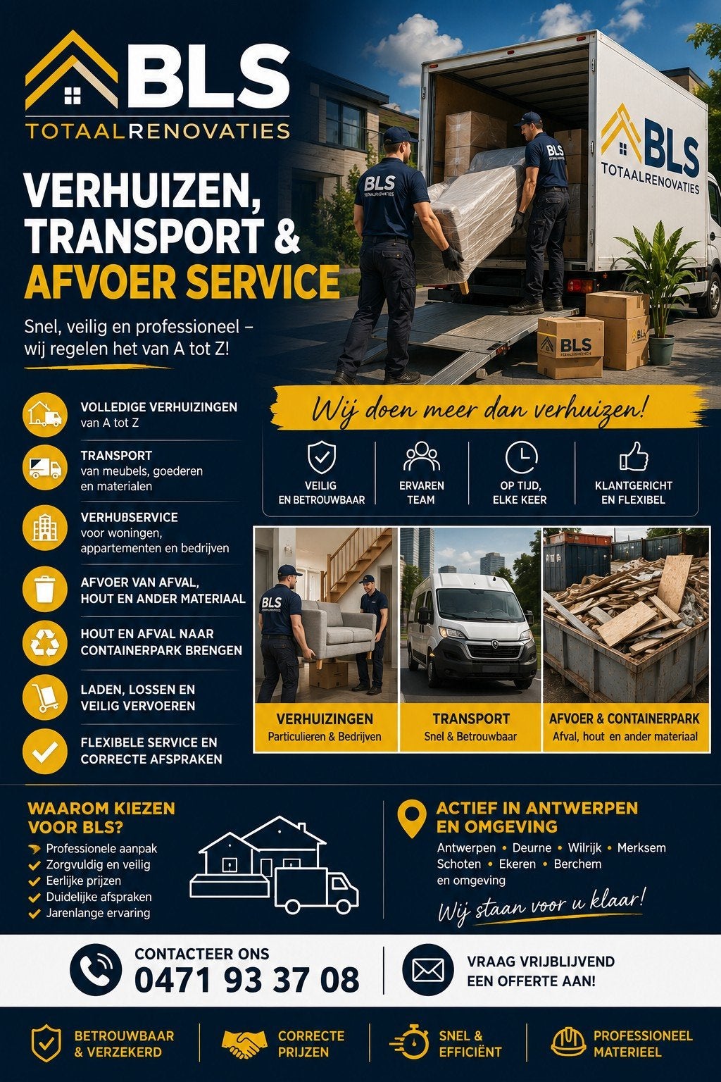 transport, Diensten en Vakmensen, Verhuizers en Opslag