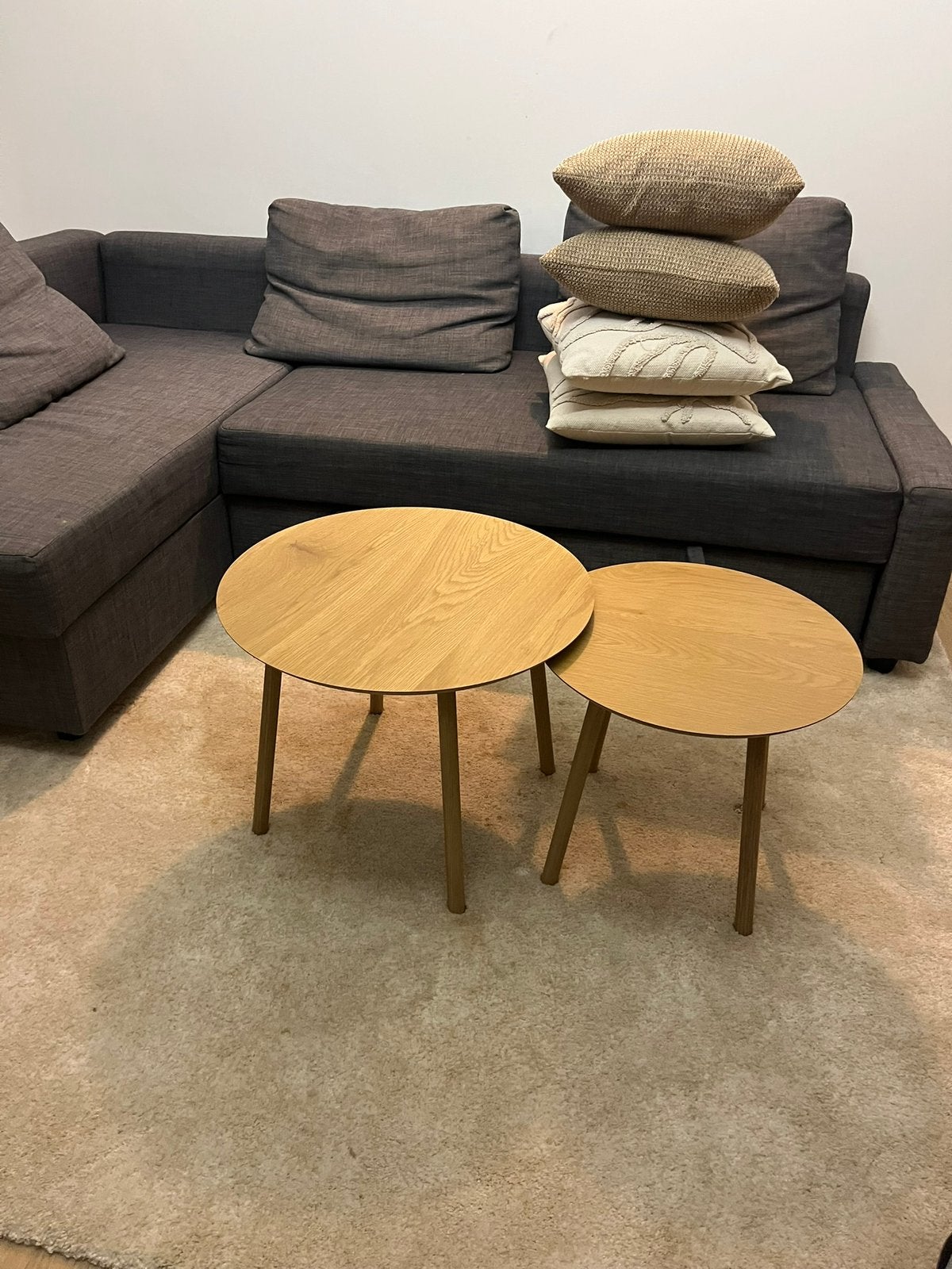 2 kleine tafeltjes, Enlèvement, Comme neuf, Rond