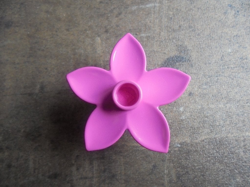 Lego Duplo Plant Flower with 1 Top Stud (zie foto's) 28, Ophalen of Verzenden, Gebruikt, Losse stenen, Duplo