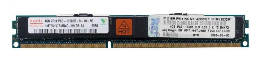 4GB 2Rx4 PC3-10600R DDR3-1333 ECC, Hynix IBM