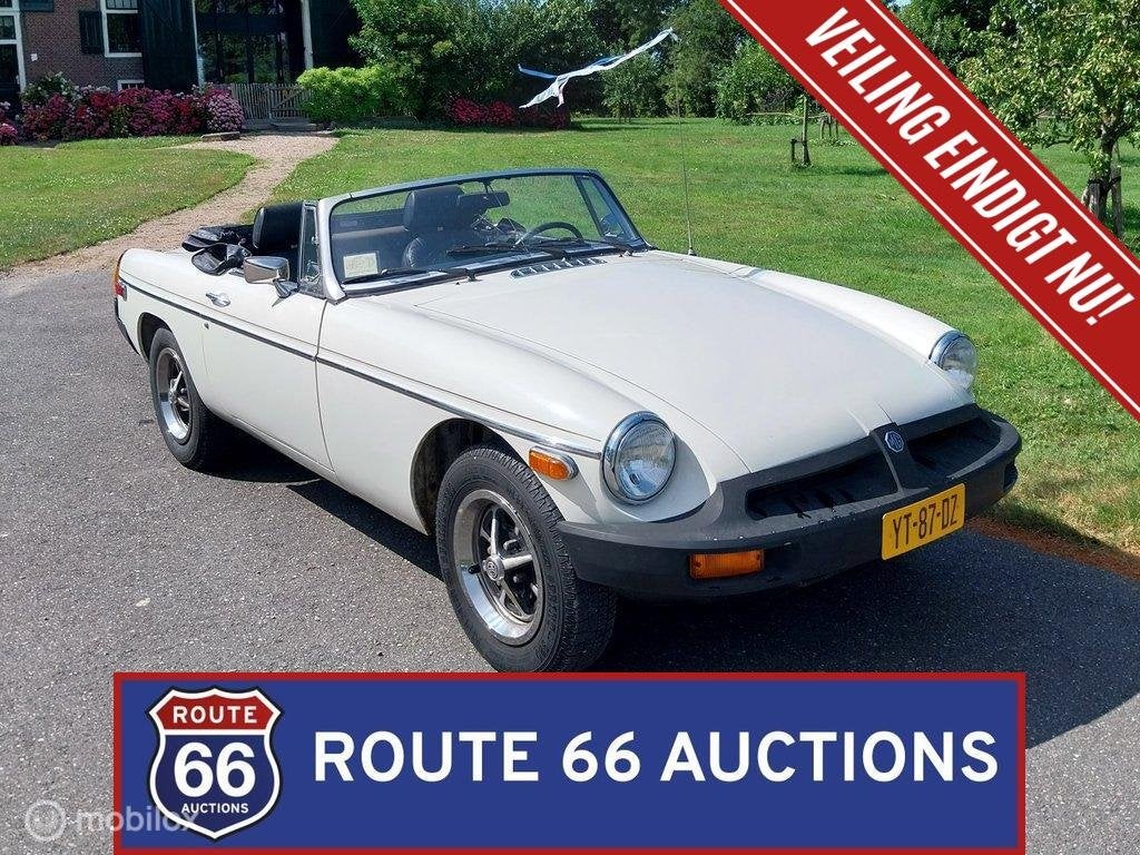 MG MGB Cabriolet | 1979 | Route 66 Auctions, Autos, Oldtimers & Ancêtres, Entreprise, Achat, MG, Essence, Autre carrosserie, Boîte manuelle