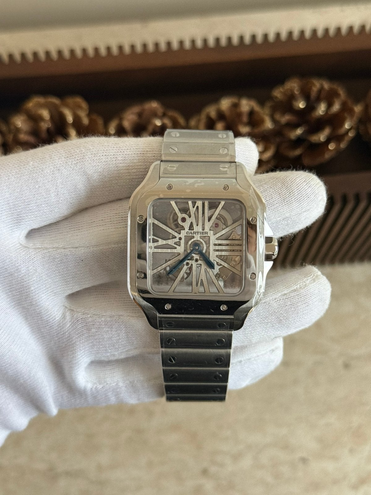 Cartier Santos Horloges full set, Enlèvement, Neuf, Acier